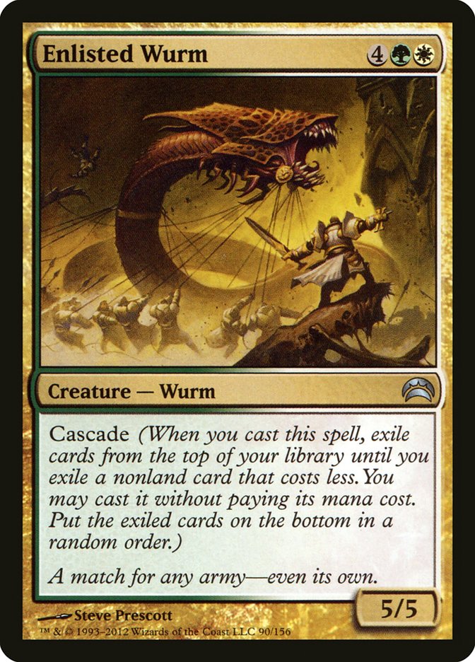 Enlisted Wurm [Planechase 2012] | Gate City Games LLC