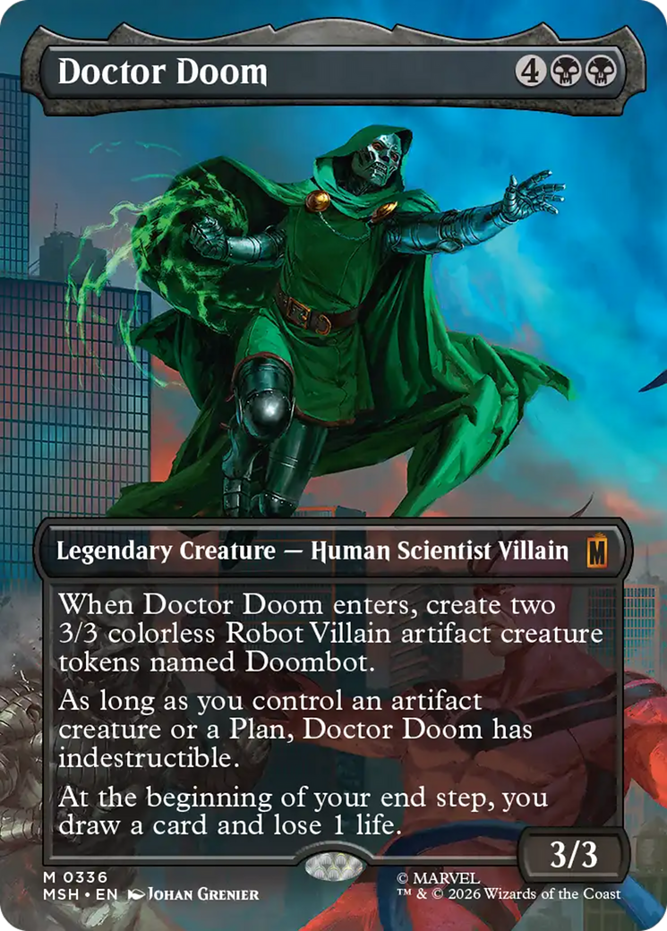 Doctor Doom (Borderless) (0336) [Marvel Super Heroes] | Gate City Games LLC