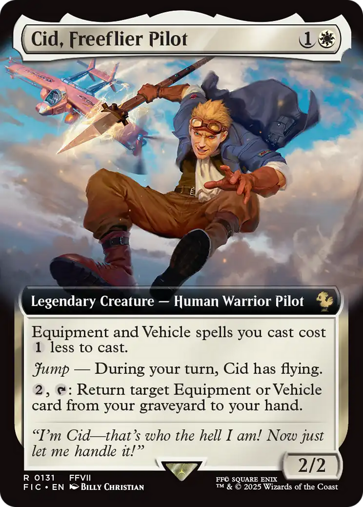 Cid, Freeflier Pilot (Extended Art) [FINAL FANTASY Commander] | Gate City Games LLC