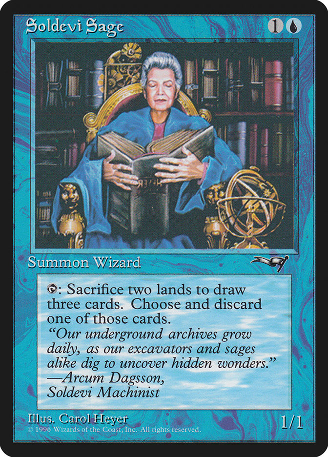 Soldevi Sage (Sitting) [Alliances] | Gate City Games LLC
