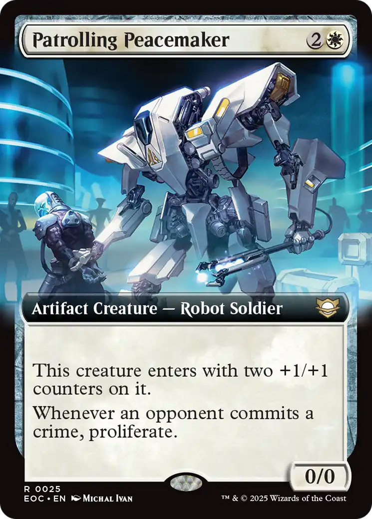 Patrolling Peacemaker (Extended Art) [Edge of Eternities Commander] | Gate City Games LLC