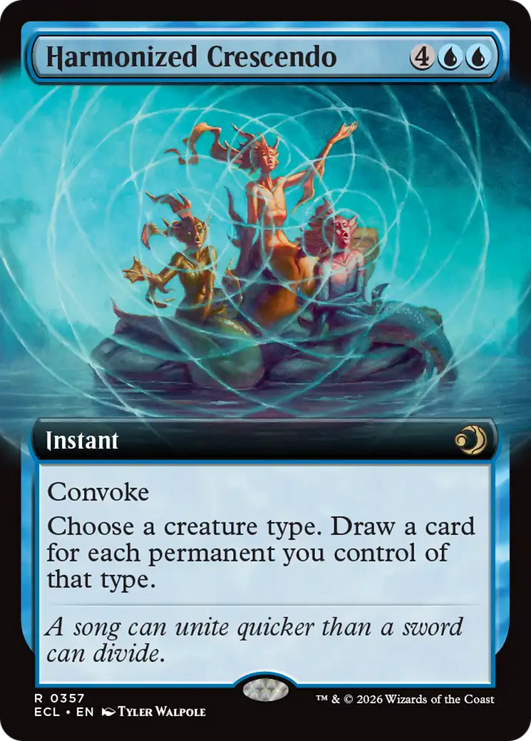 Harmonized Crescendo (Extended Art) [Lorwyn Eclipsed] | Gate City Games LLC