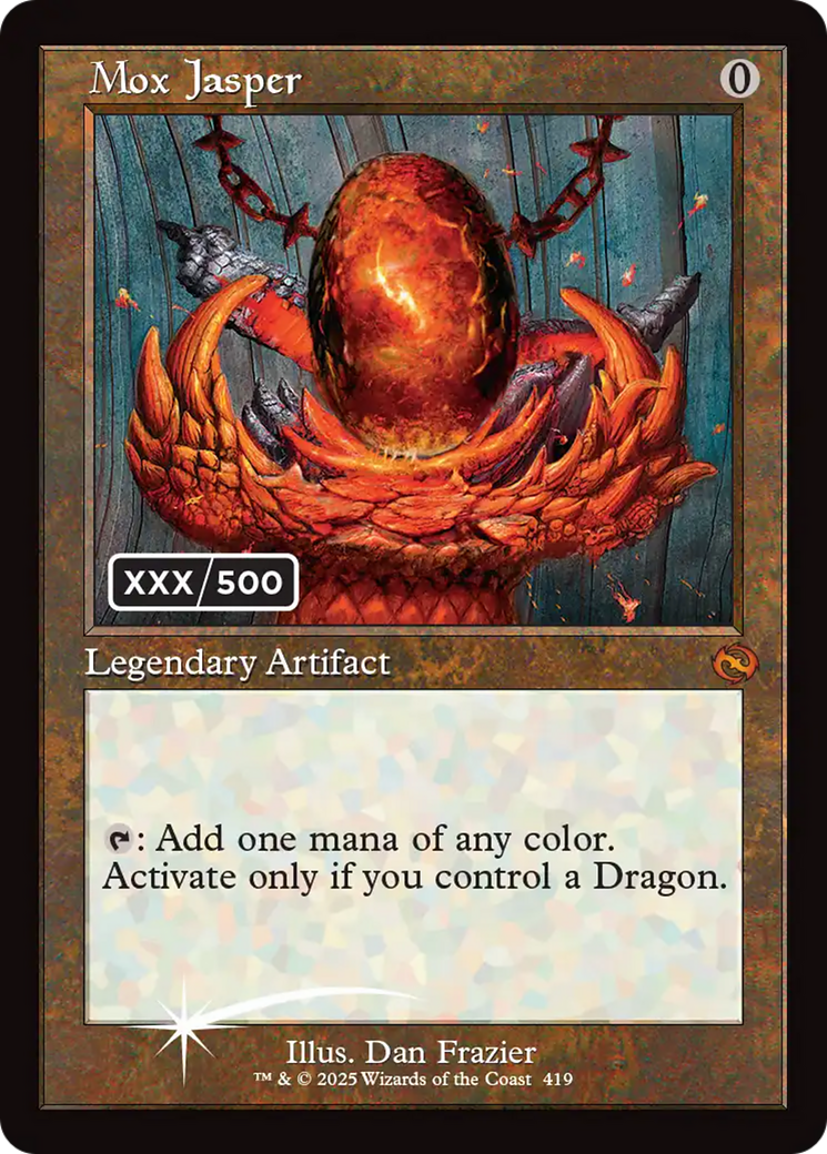 Mox Jasper (Serial Numbered) [Tarkir: Dragonstorm] | Gate City Games LLC