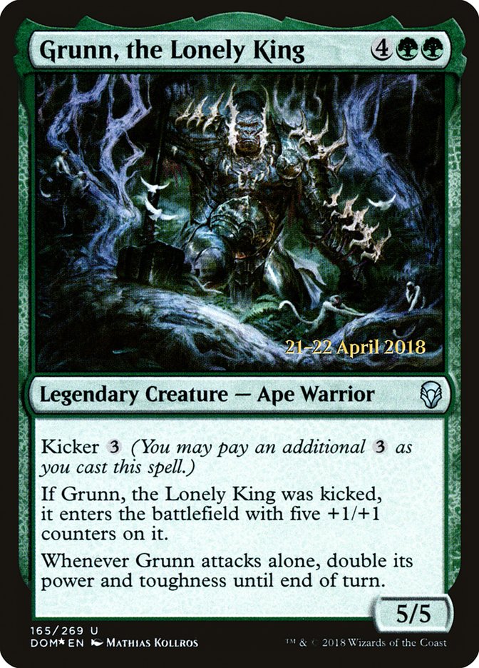 Grunn, the Lonely King [Dominaria Prerelease Promos] | Gate City Games LLC