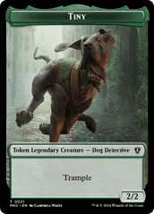 Eldrazi // Tiny Double-Sided Token [Murders at Karlov Manor Commander Tokens] | Gate City Games LLC