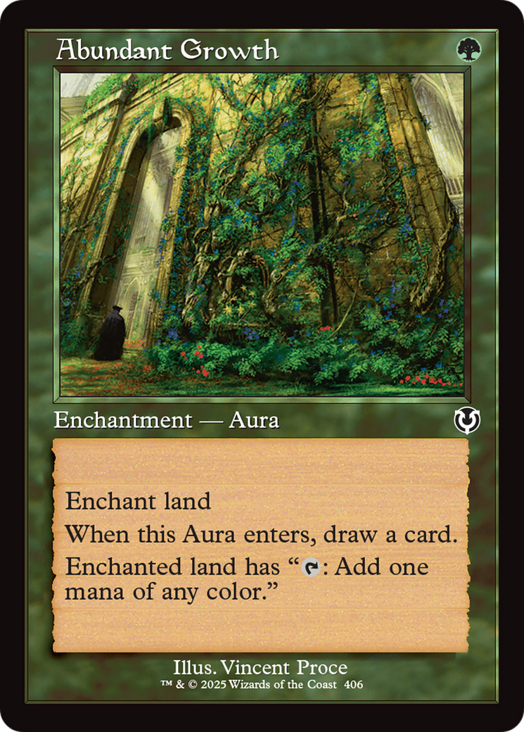 Abundant Growth (Retro Frame) [Innistrad Remastered] | Gate City Games LLC