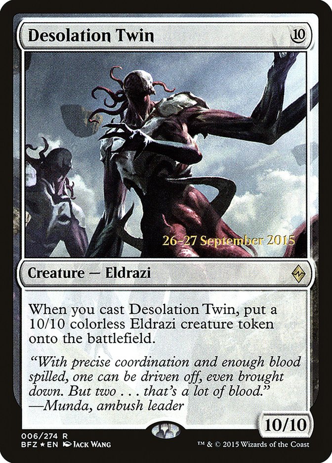 Desolation Twin [Battle for Zendikar Prerelease Promos] | Gate City Games LLC