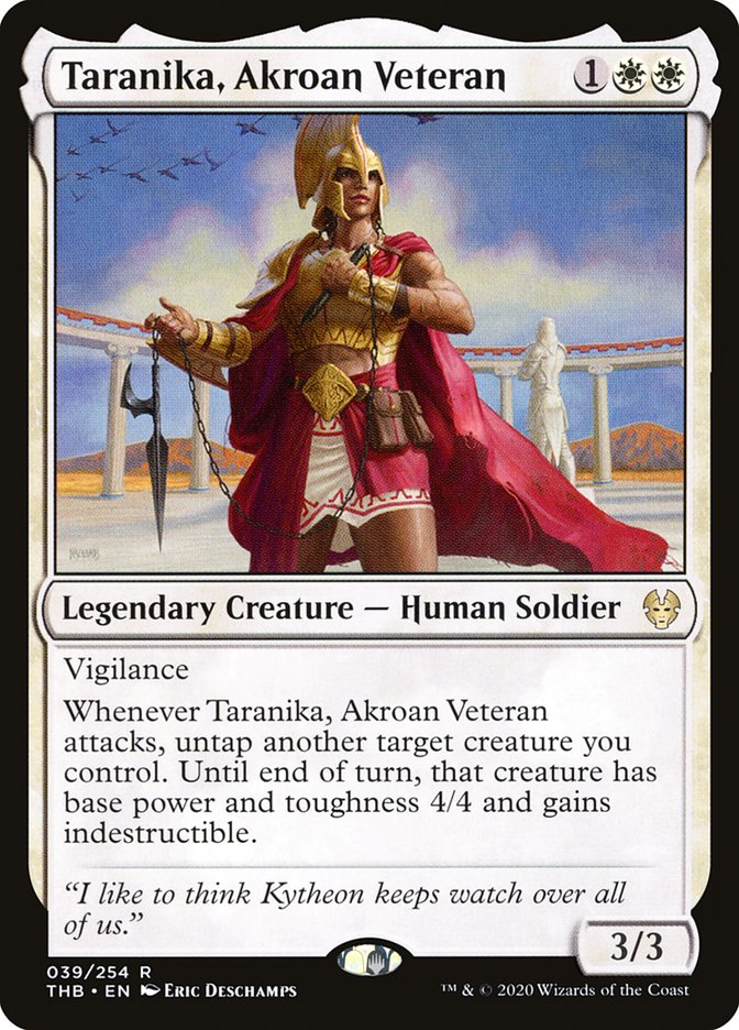 Taranika, Akroan Veteran [Theros Beyond Death] | Gate City Games LLC