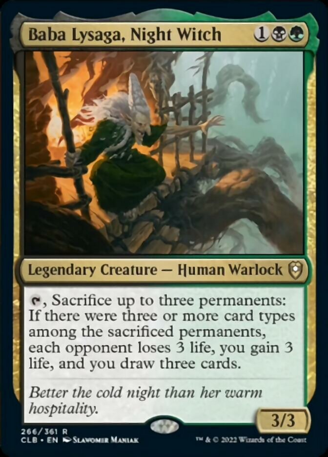 Baba Lysaga, Night Witch [Commander Legends: Battle for Baldur's Gate] | Gate City Games LLC