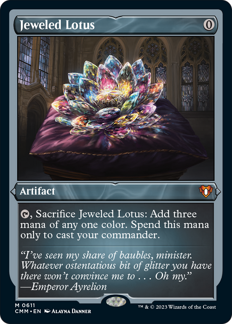 Jeweled Lotus (Foil Etched) [Commander Masters] | Gate City Games LLC