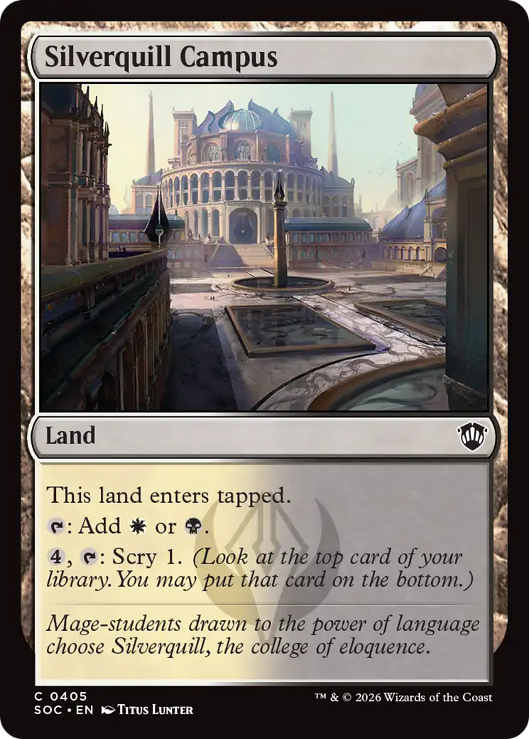 Silverquill Campus [Secrets of Strixhaven Commander] | Gate City Games LLC