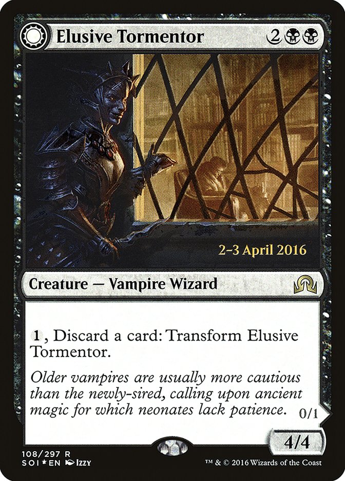 Elusive Tormentor // Insidious Mist [Shadows over Innistrad Prerelease Promos] | Gate City Games LLC
