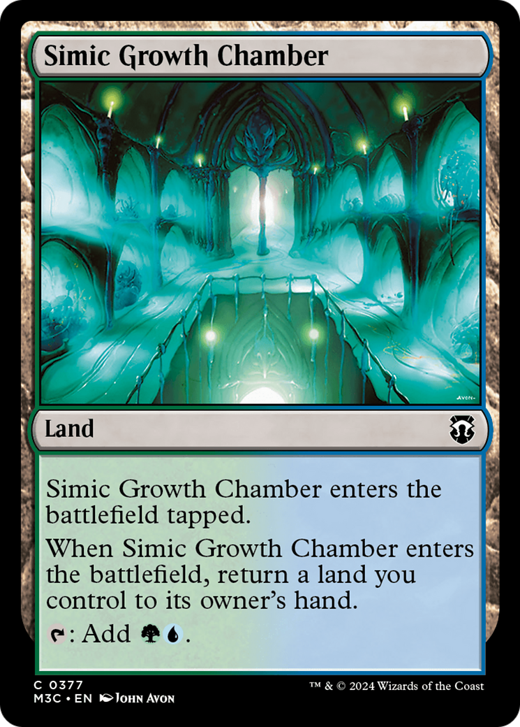 Simic Growth Chamber (Ripple Foil) [Modern Horizons 3 Commander] | Gate City Games LLC