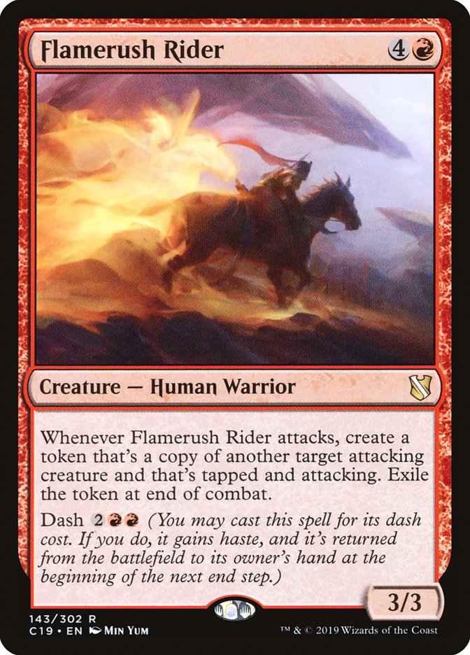 Flamerush Rider [Commander 2019] | Gate City Games LLC