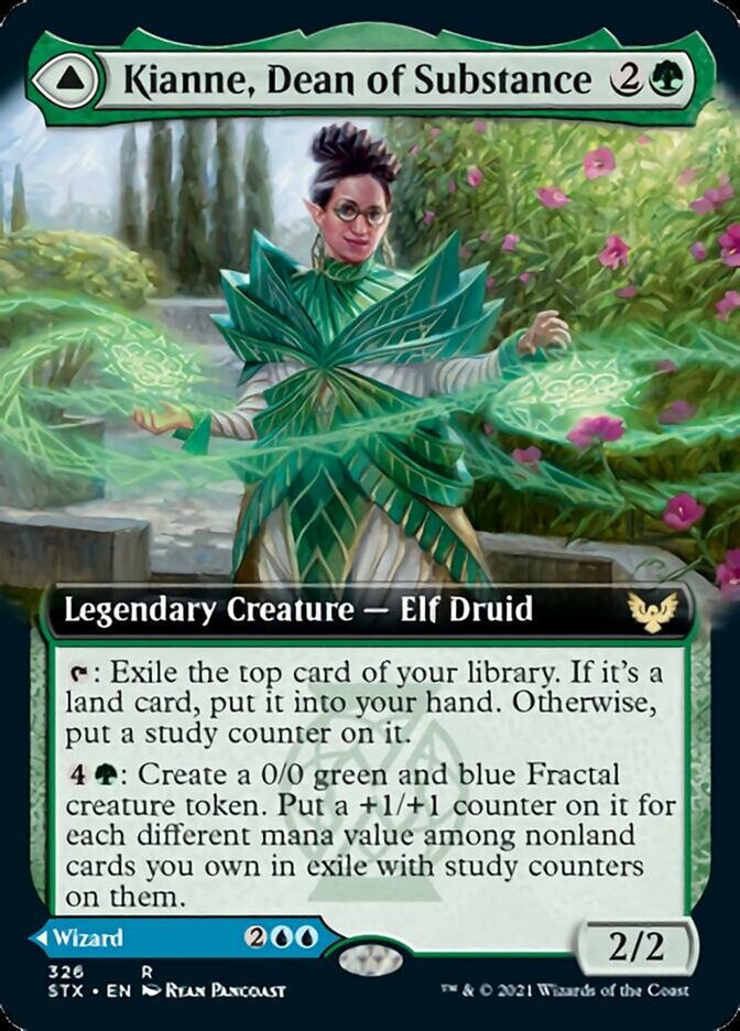 Kianne, Dean of Substance // Imbraham, Dean of Theory (Extended Art) [Strixhaven: School of Mages] | Gate City Games LLC