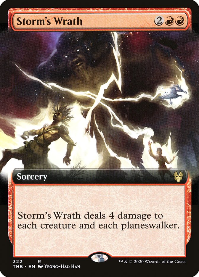 Storm's Wrath (Extended Art) [Theros Beyond Death] | Gate City Games LLC