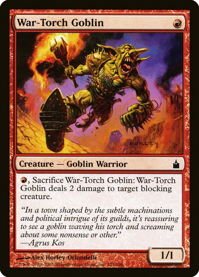 War-Torch Goblin [Ravnica: City of Guilds] | Gate City Games LLC