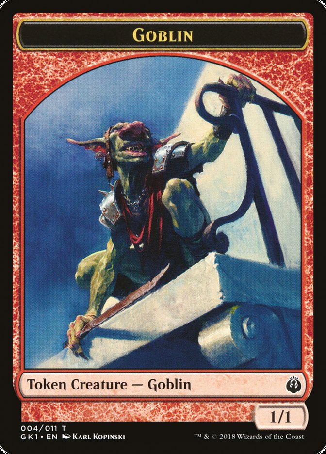 Weird // Goblin Double-Sided Token [Guilds of Ravnica Guild Kit Tokens] | Gate City Games LLC