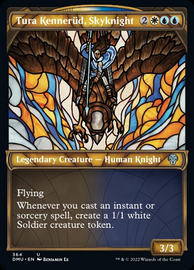 Tura Kennerud, Skyknight (Showcase Textured) [Dominaria United] | Gate City Games LLC