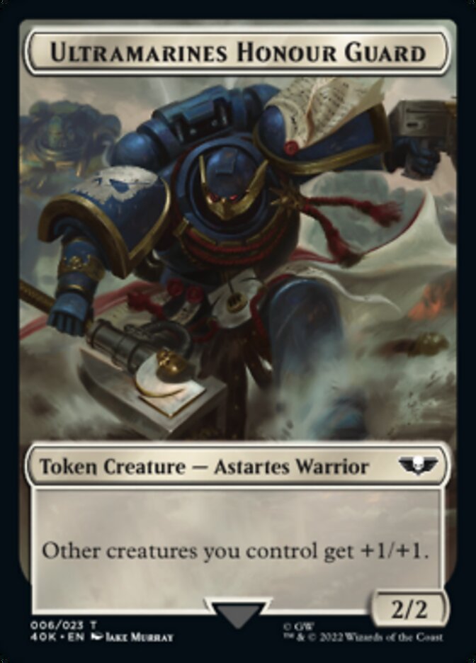 Soldier (003) // Ultramarines Honour Guard Double-Sided Token [Warhammer 40,000 Tokens] | Gate City Games LLC
