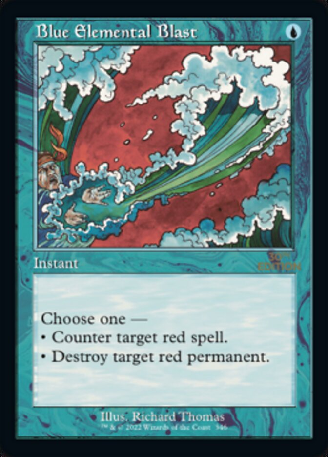 Blue Elemental Blast (Retro) [30th Anniversary Edition] | Gate City Games LLC