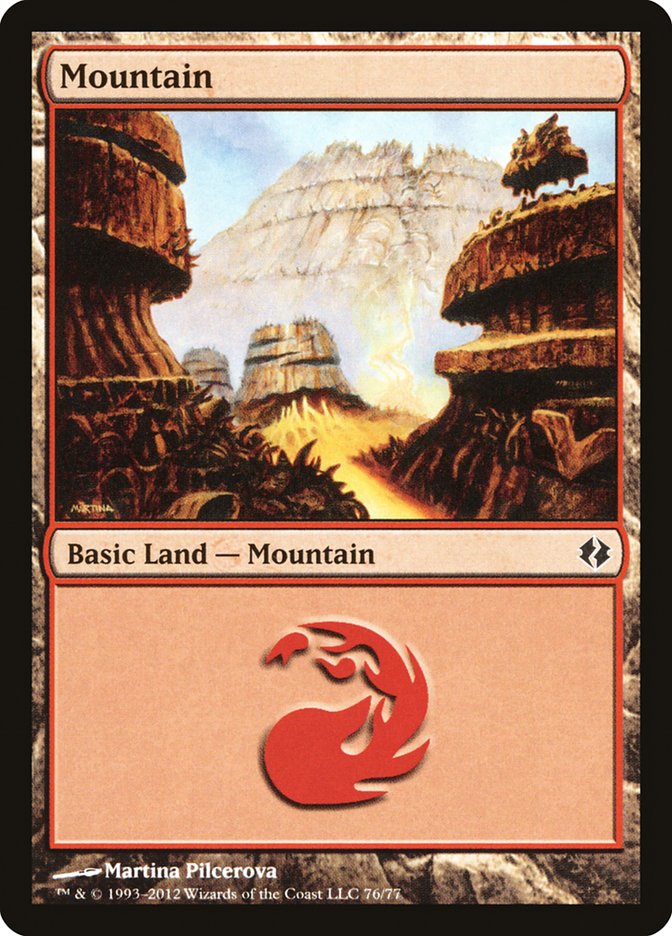 Mountain (76) [Duel Decks: Venser vs. Koth] | Gate City Games LLC