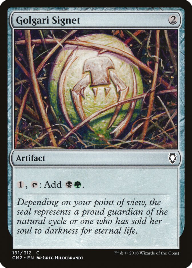Golgari Signet (191/312) [Commander Anthology Volume II] | Gate City Games LLC