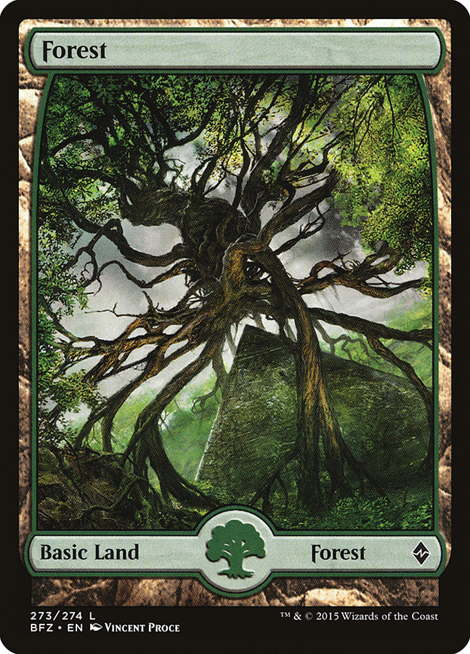 Forest (273) (Full Art) [Battle for Zendikar] | Gate City Games LLC