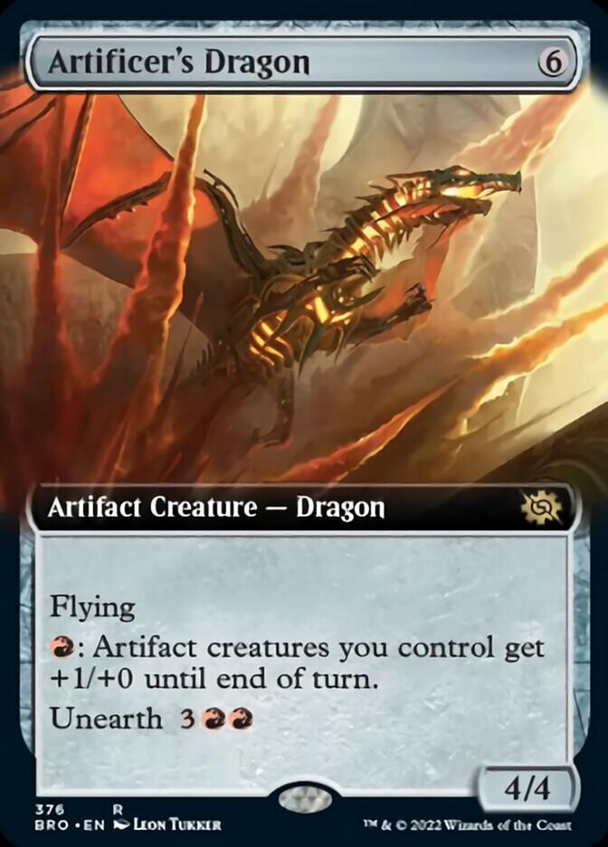 Artificer's Dragon (Extended Art) [The Brothers' War] | Gate City Games LLC
