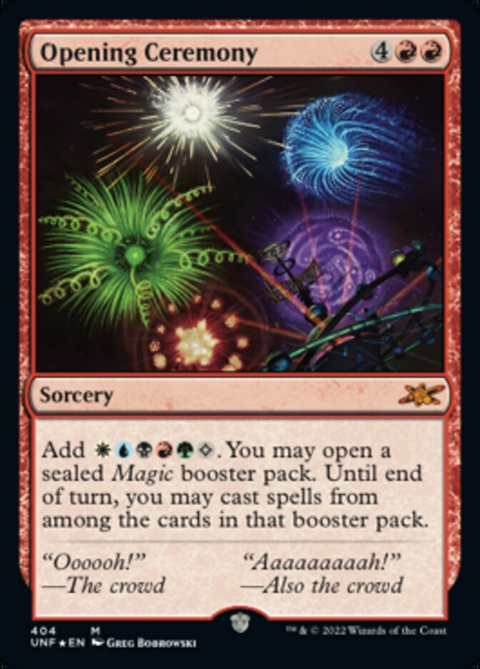 Opening Ceremony (Galaxy Foil) [Unfinity] | Gate City Games LLC