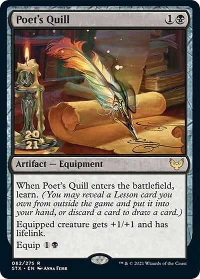 Poet's Quill [Strixhaven: School of Mages Prerelease Promos] | Gate City Games LLC