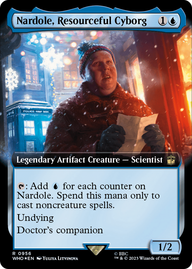 Nardole, Resourceful Cyborg (Extended Art) (Surge Foil) [Doctor Who] | Gate City Games LLC