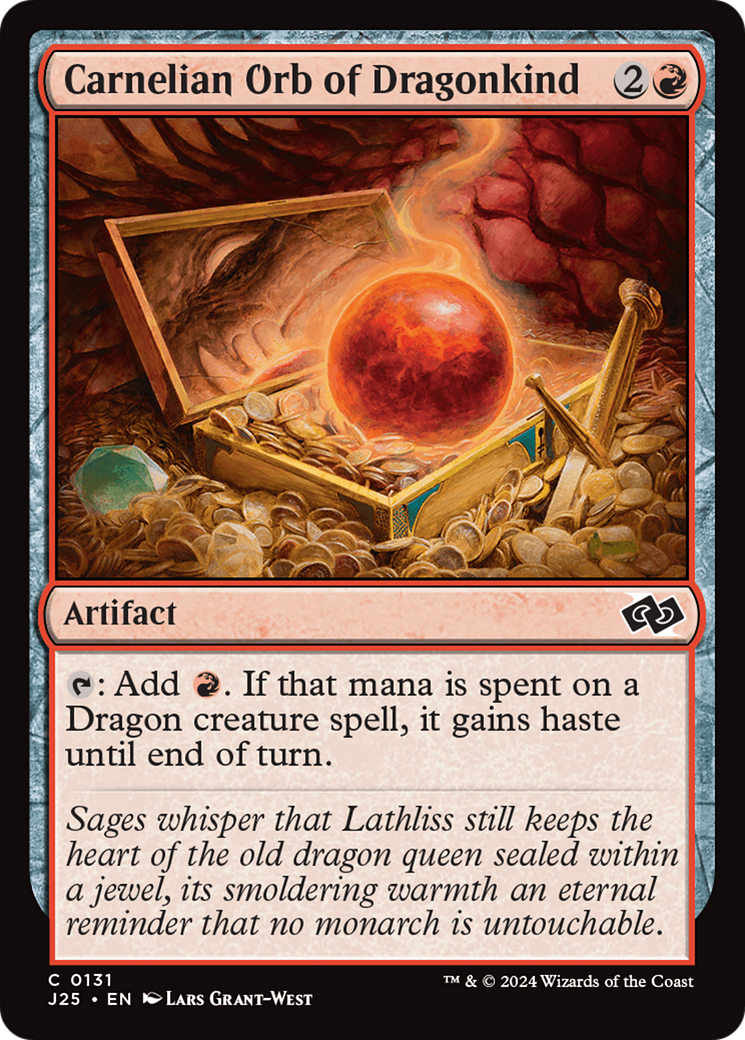 Carnelian Orb of Dragonkind [Foundations Jumpstart] | Gate City Games LLC
