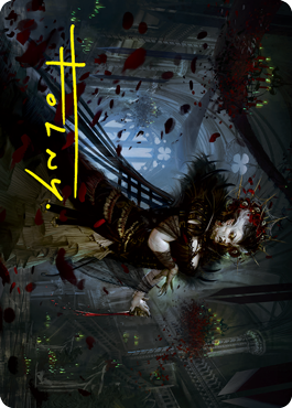 Falkenrath Forebear Art Card (Gold-Stamped Signature) [Innistrad: Crimson Vow Art Series] | Gate City Games LLC