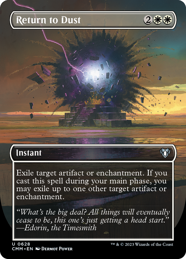 Return to Dust (Borderless Alternate Art) [Commander Masters] | Gate City Games LLC