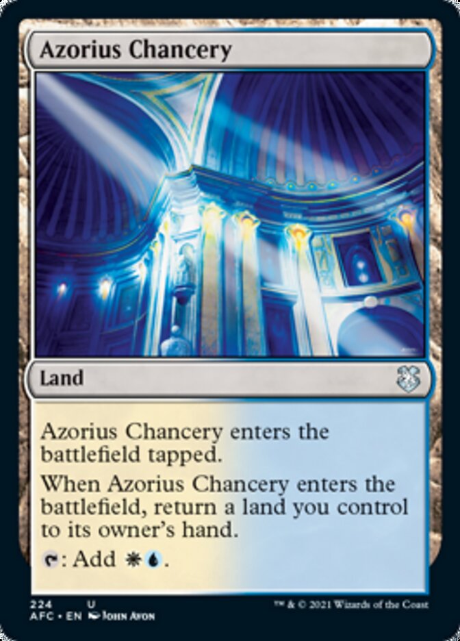 Azorius Chancery [Dungeons & Dragons: Adventures in the Forgotten Realms Commander] | Gate City Games LLC