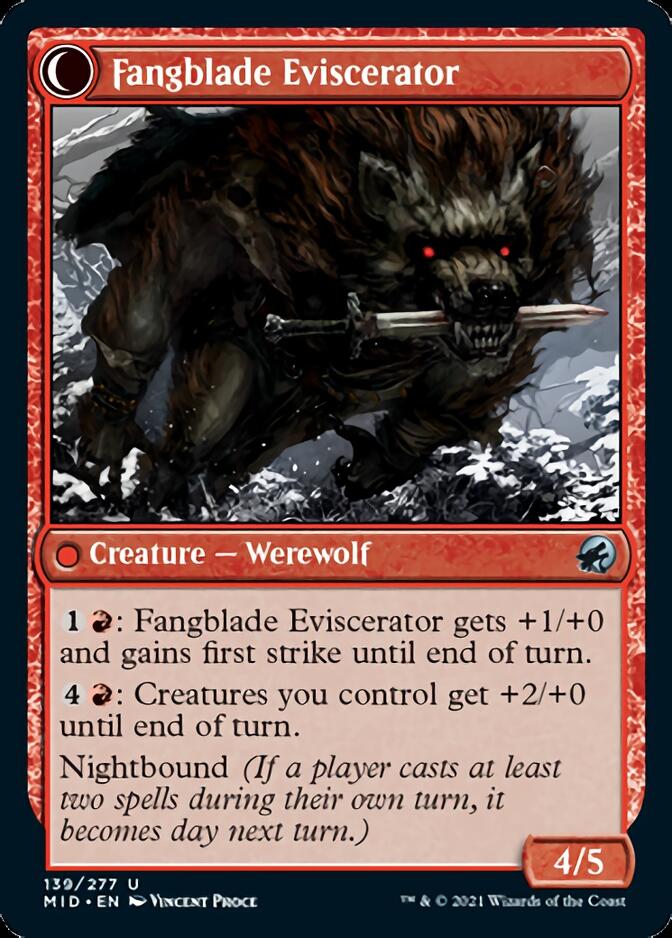 Fangblade Brigand // Fangblade Eviscerator [Innistrad: Midnight Hunt] | Gate City Games LLC