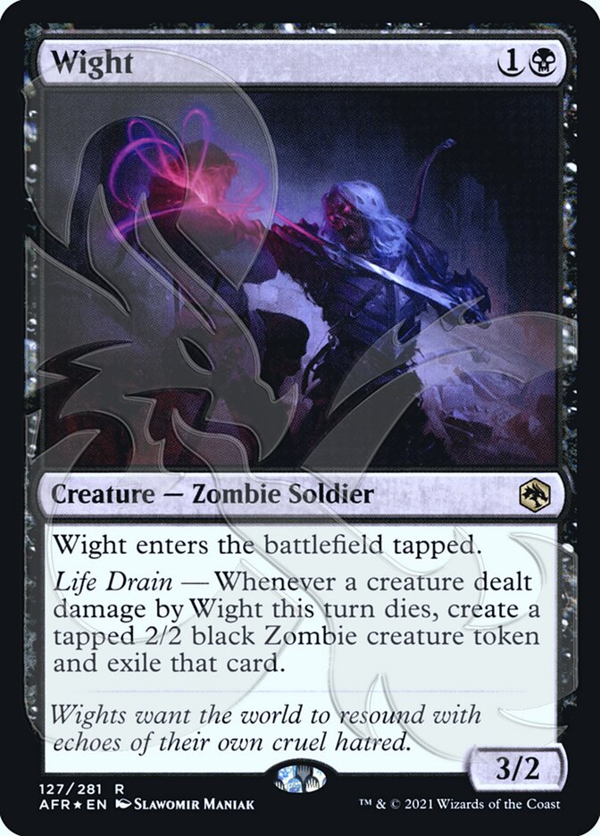 Wight (Ampersand Promo) [Dungeons & Dragons: Adventures in the Forgotten Realms Promos] | Gate City Games LLC