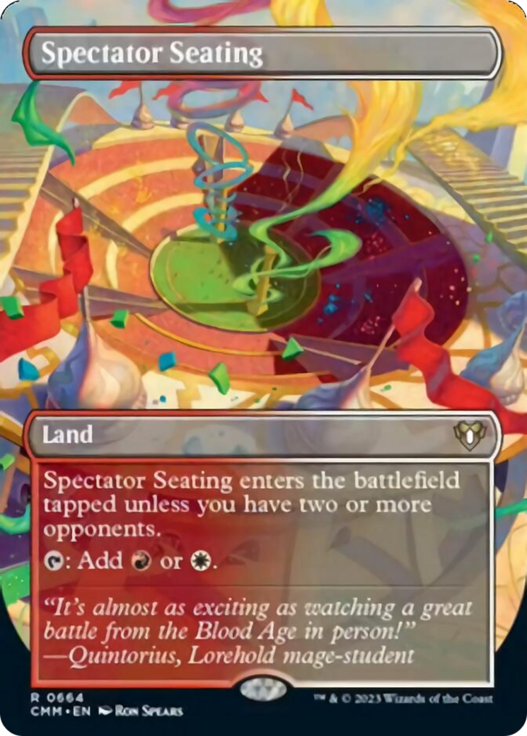 Spectator Seating (Borderless Alternate Art) [Commander Masters] | Gate City Games LLC
