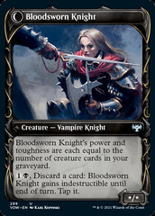 Bloodsworn Squire // Bloodsworn Knight (Showcase Fang Frame) [Innistrad: Crimson Vow] | Gate City Games LLC