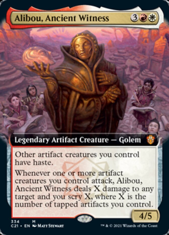 Alibou, Ancient Witness (Extended Art) [Commander 2021] | Gate City Games LLC