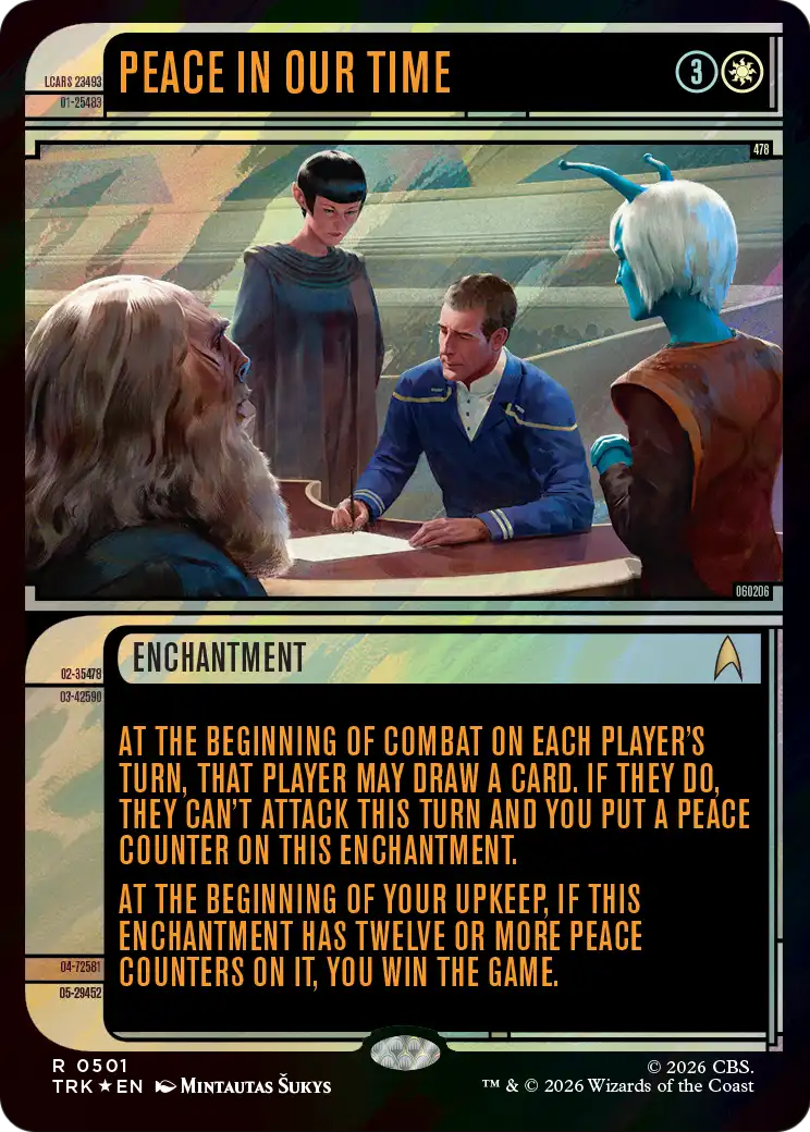 Peace in Our Time (Showcase) (Surge Foil) [Star Trek] | Gate City Games LLC