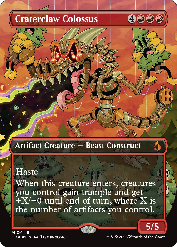 Craterclaw Colossus (Borderless) (0446) [Reality Fracture] | Gate City Games LLC