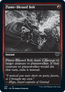 Flame-Blessed Bolt [Innistrad: Double Feature] | Gate City Games LLC