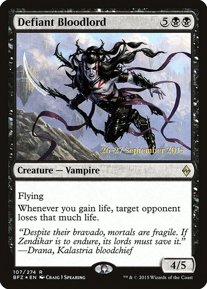 Defiant Bloodlord [Battle for Zendikar Prerelease Promos] | Gate City Games LLC