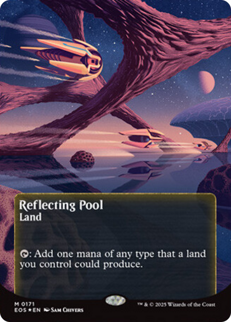 Reflecting Pool (0171) (Borderless) (Galaxy Foil) [Edge of Eternities: Stellar Sights] | Gate City Games LLC