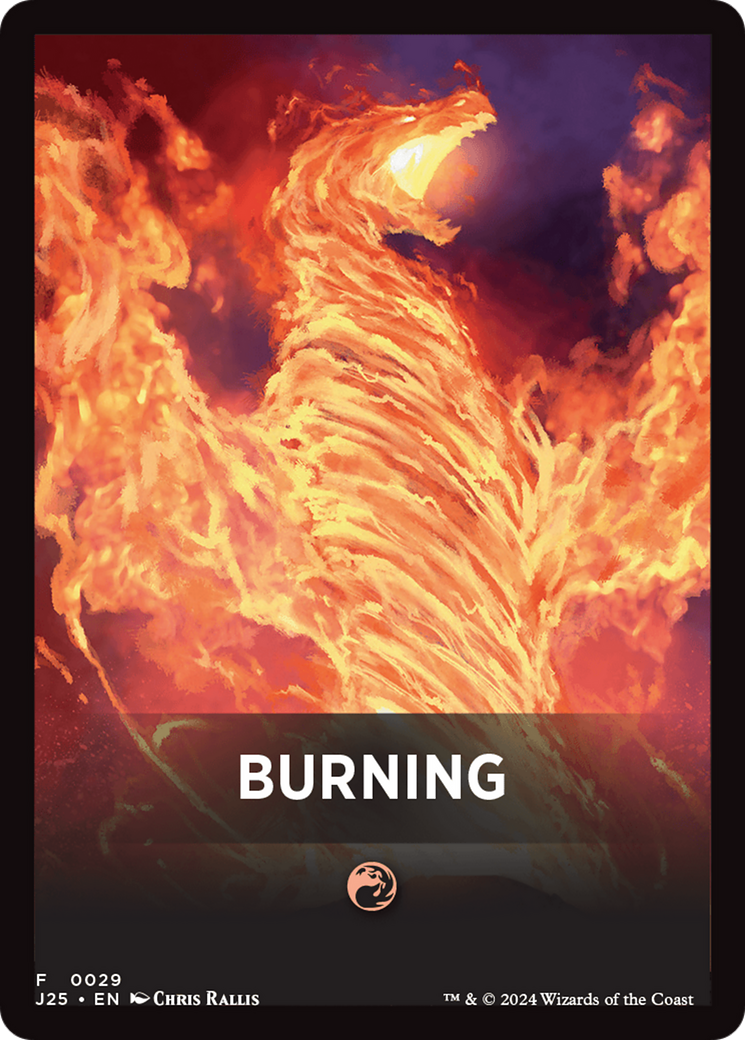 Burning Theme Card [Foundations Jumpstart Front Cards] | Gate City Games LLC