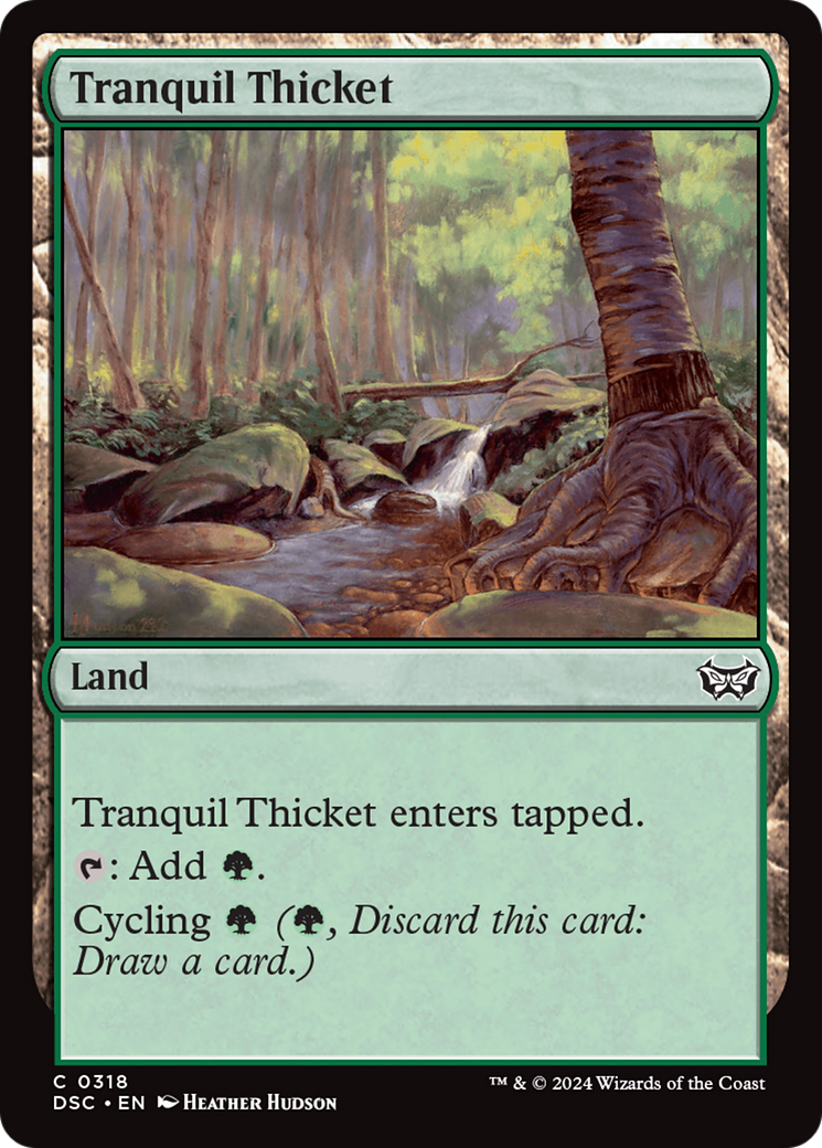 Tranquil Thicket [Duskmourn: House of Horror Commander] | Gate City Games LLC