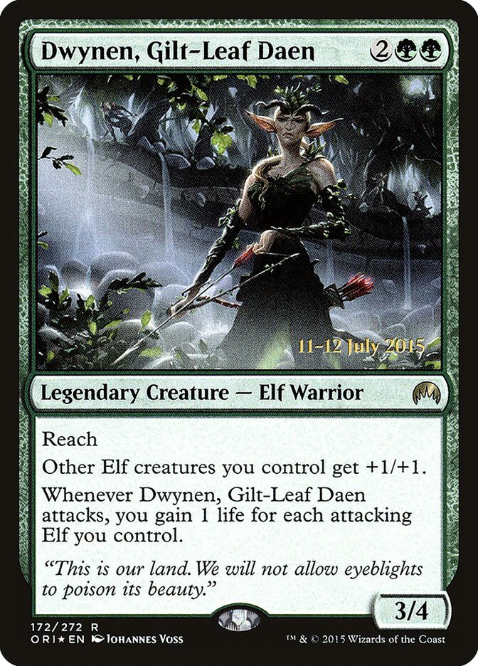 Dwynen, Gilt-Leaf Daen [Magic Origins Prerelease Promos] | Gate City Games LLC