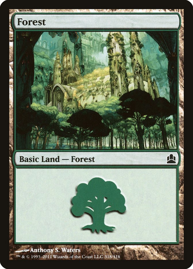 Forest (318) [Commander 2011] | Gate City Games LLC